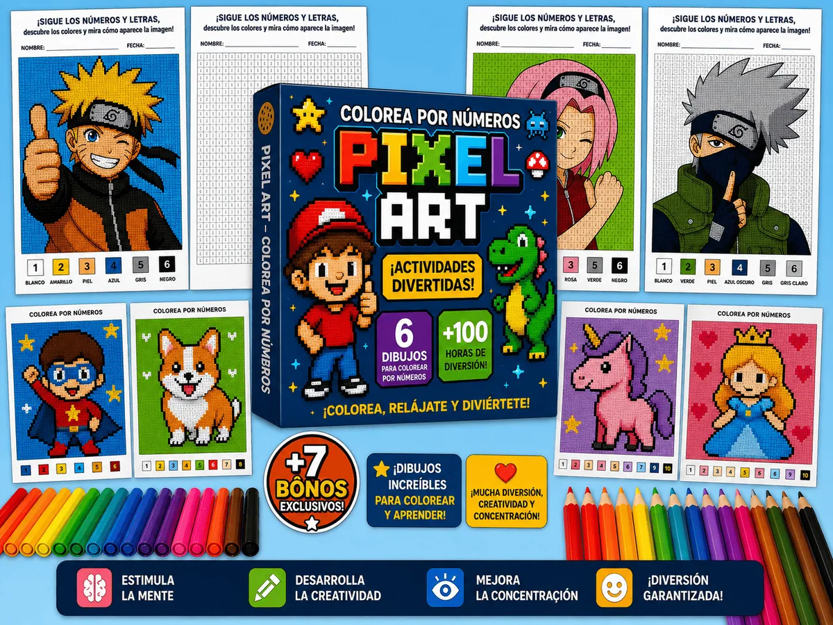 Ejemplo de Pixel Art para Niños